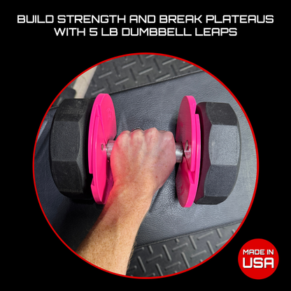Micro Gainz Pink 2.5LB Dumbbell Fractional Weight Plates