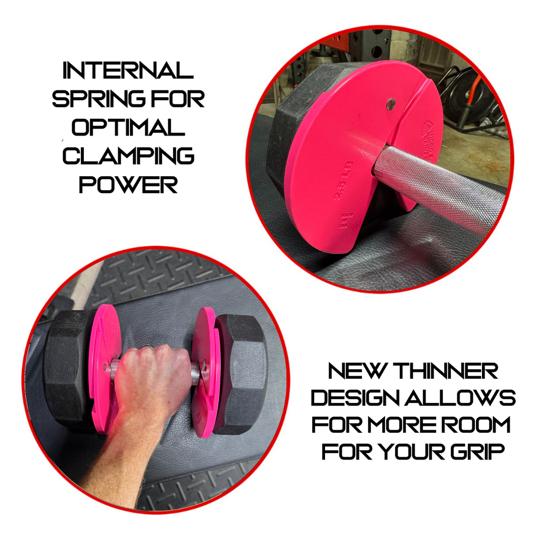 Micro Gainz Pink 2.5LB Dumbbell Fractional Weight Plates