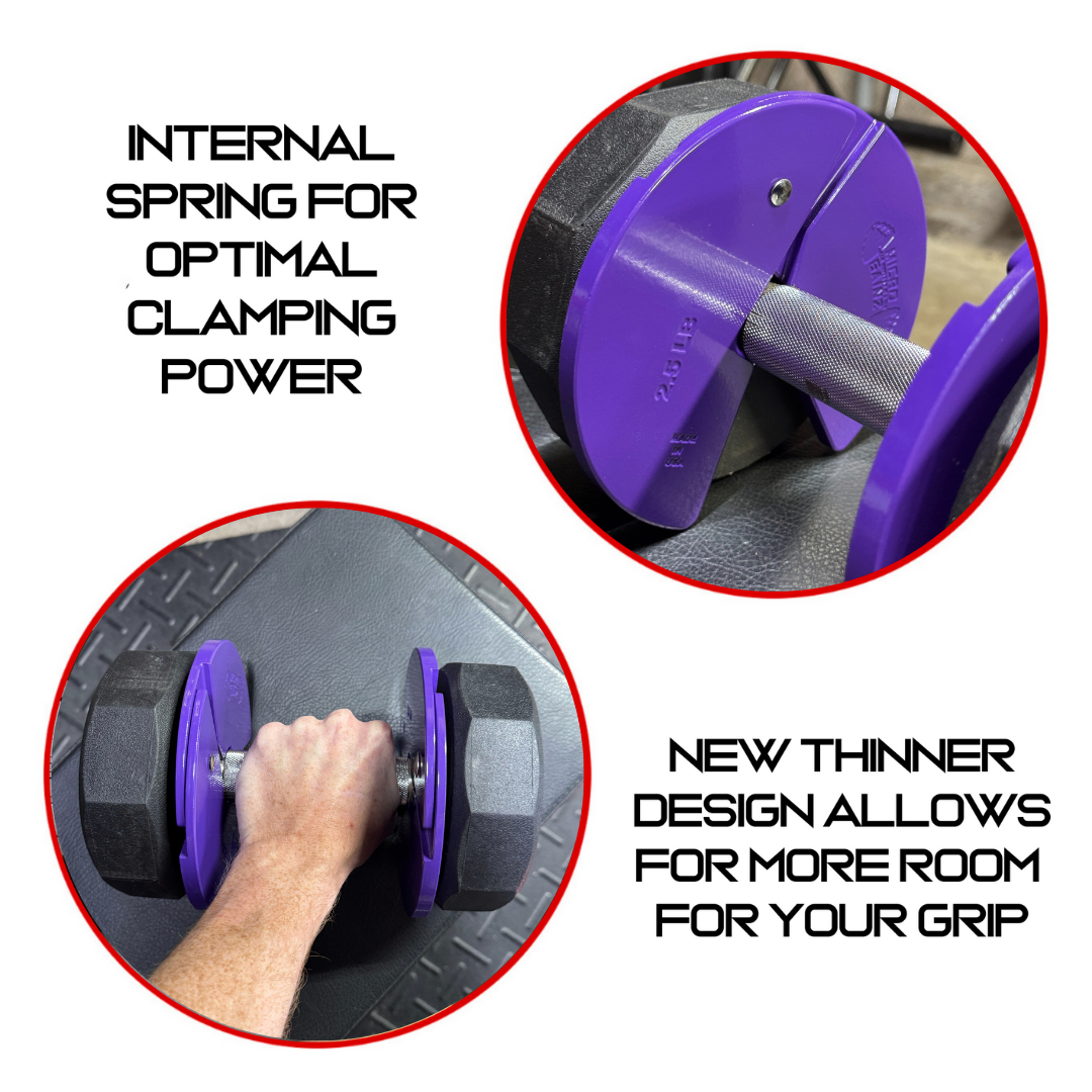 Micro Gainz Purple 2.5LB Dumbbell Fractional Weight Plates