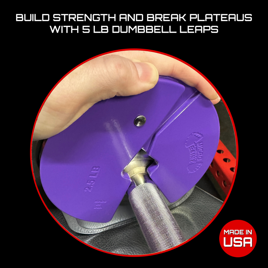 Micro Gainz Purple 2.5LB Dumbbell Fractional Weight Plates