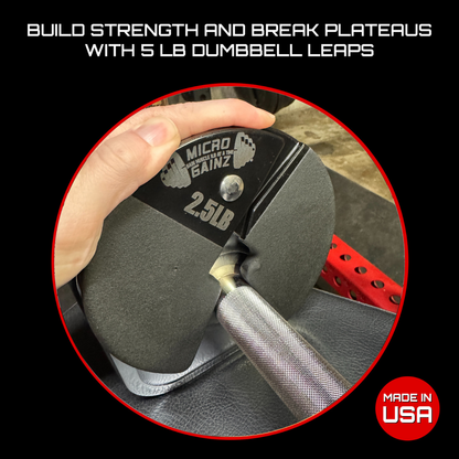 Micro Gainz PVC Dip Coated 2.5LB Dumbbell Fractional Weight Plates