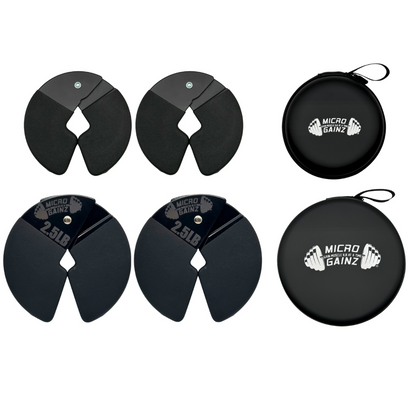 Micro Gainz Double Pack of PVC Dip Coated 1.25LB & 2.5LB Dumbbell Fractional Weight Plates