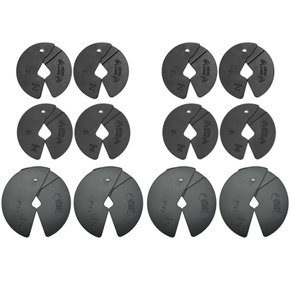 Micro Gainz Triple Pack of 1LB, 1.25LB, & 2.5LB Dumbbell Fractional Weight Plates