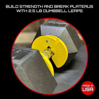 Micro Gainz Yellow 1.25LB Dumbbell Fractional Weight Plates