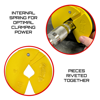 Micro Gainz Yellow 1.25LB Dumbbell Fractional Weight Plates