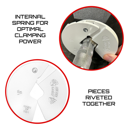 Micro Gainz White 1.25LB Dumbbell Fractional Weight Plates