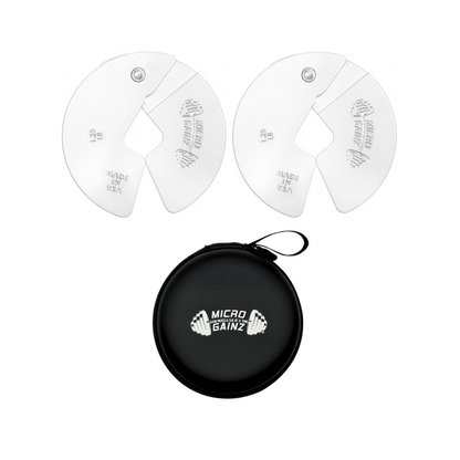 Micro Gainz White 1.25LB Dumbbell Fractional Weight Plates