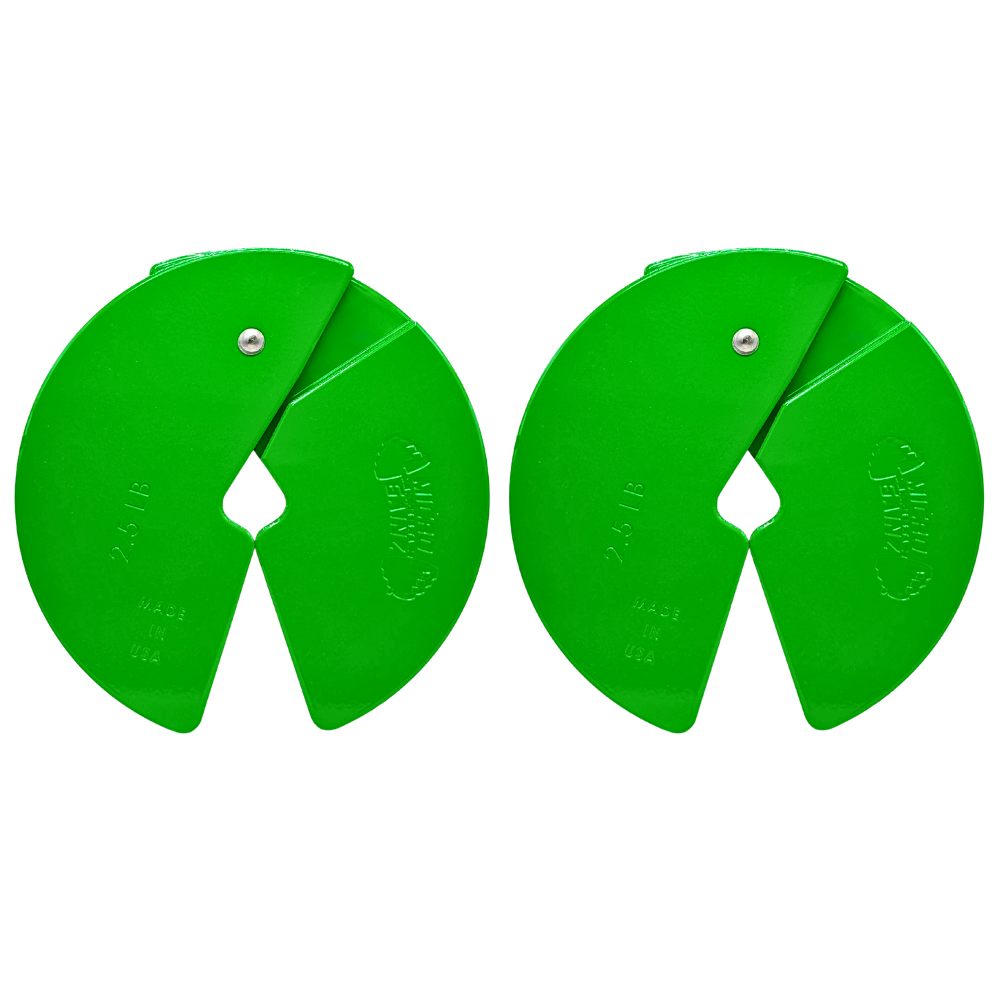 Micro Gainz Green 2.5LB Dumbbell Fractional Weight Plates