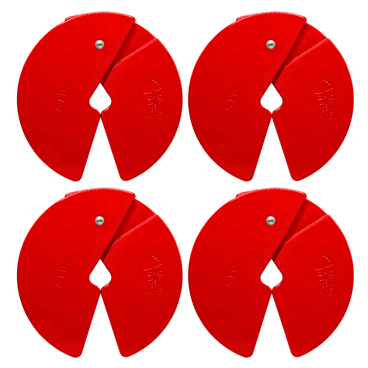 Micro Gainz Red 2.5LB Dumbbell Fractional Weight Plates