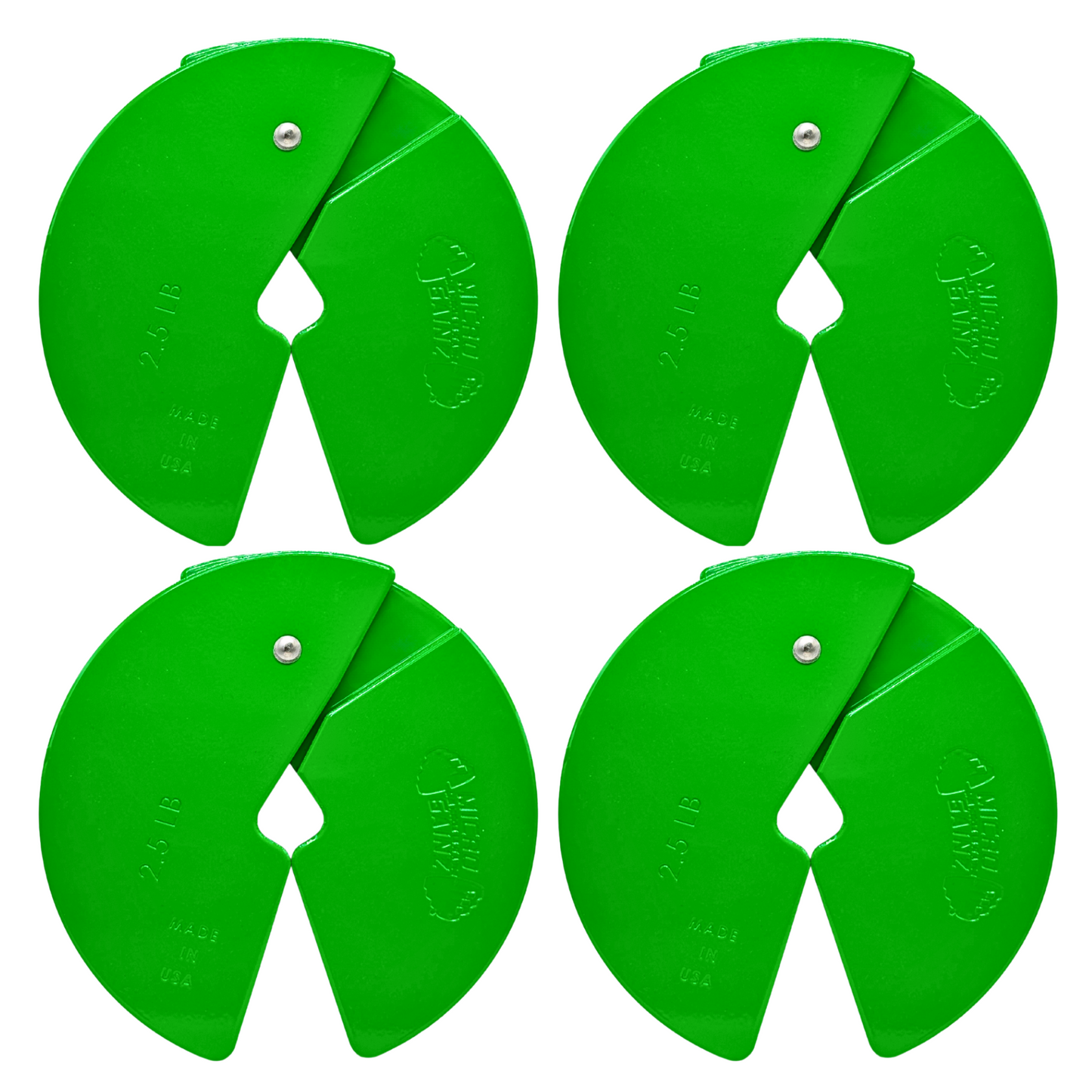 Micro Gainz Green 2.5LB Dumbbell Fractional Weight Plates