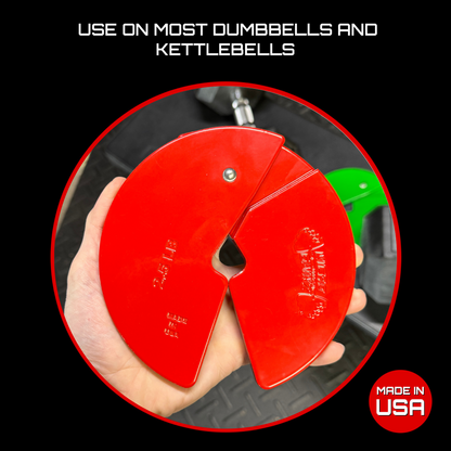 Micro Gainz Red 2.5LB Dumbbell Fractional Weight Plates