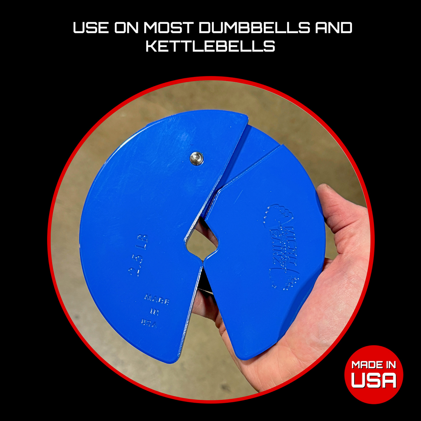 Micro Gainz Blue 2.5LB Dumbbell Fractional Weight Plates