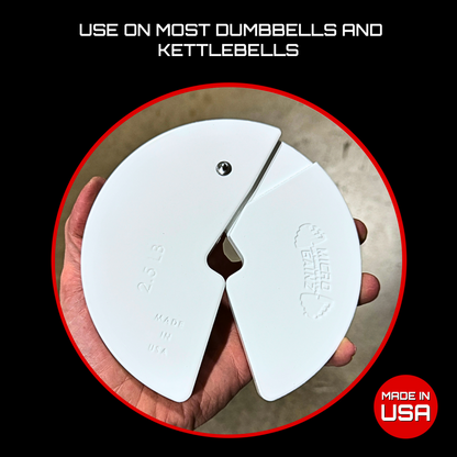 Micro Gainz White 2.5LB Dumbbell Fractional Weight Plates