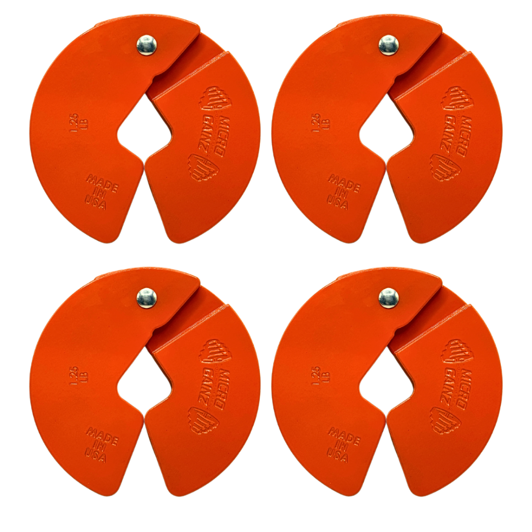 Micro Gainz Orange 1.25LB Dumbbell Fractional Weight Plates