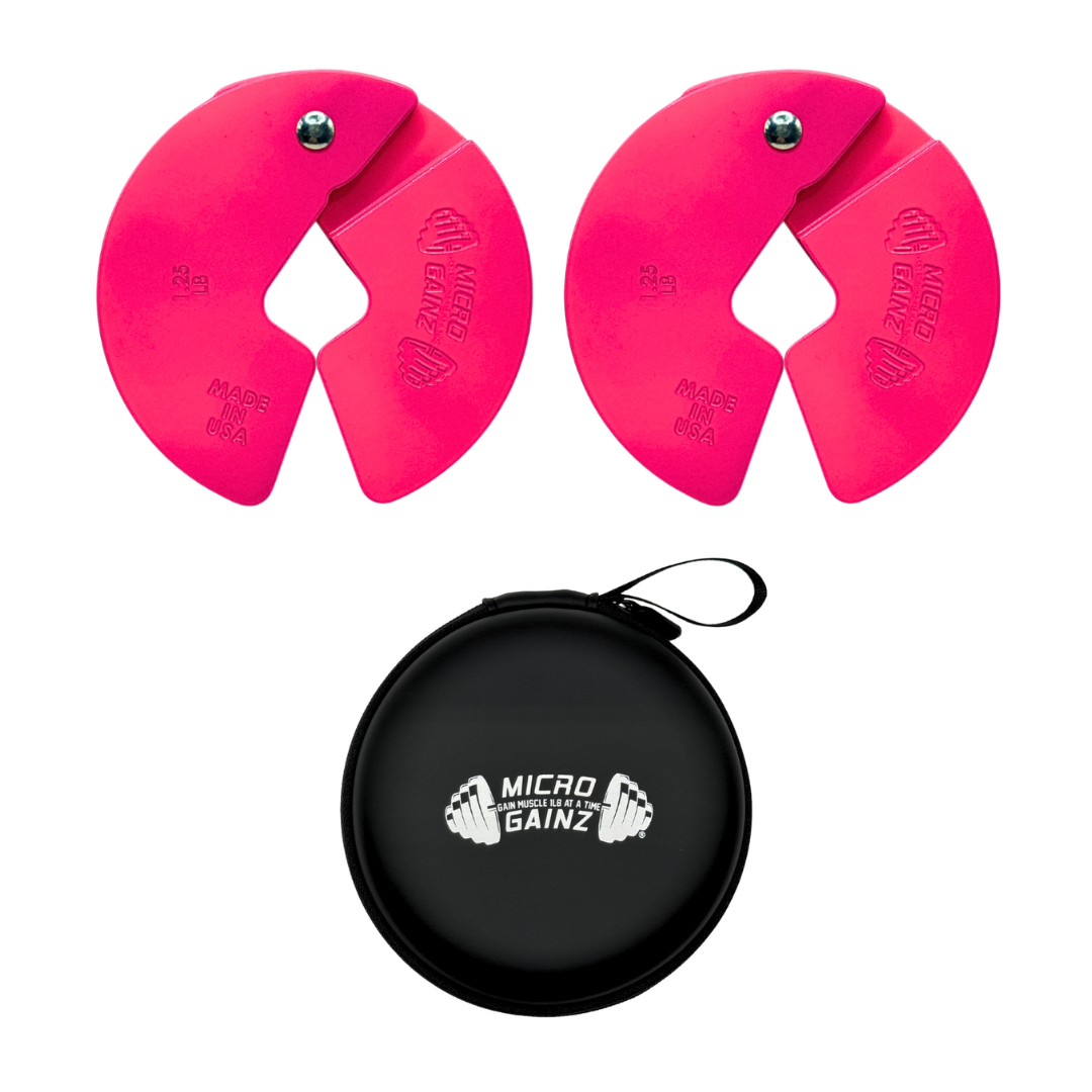 Micro Gainz Pink 1.25LB Dumbbell Fractional Weight Plates