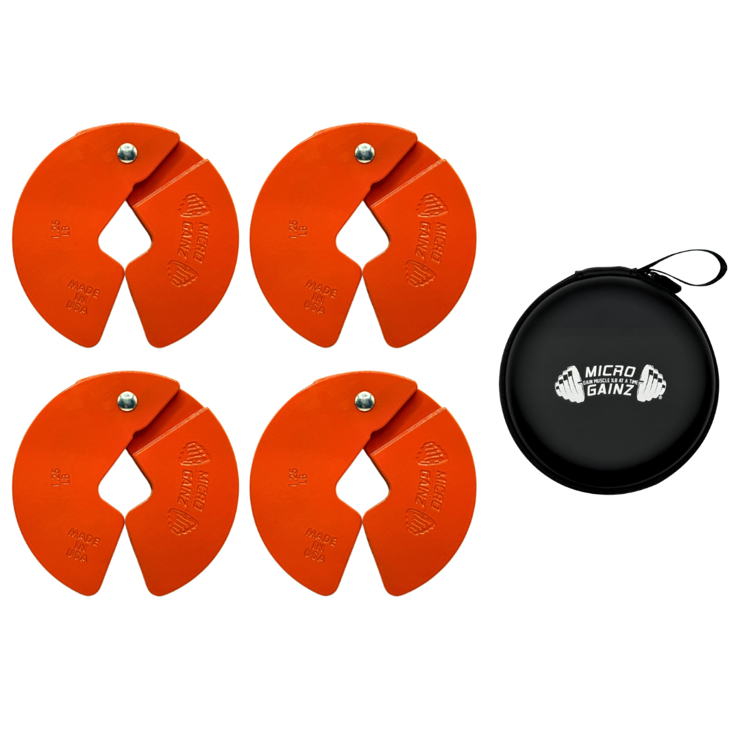 Micro Gainz Orange 1.25LB Dumbbell Fractional Weight Plates
