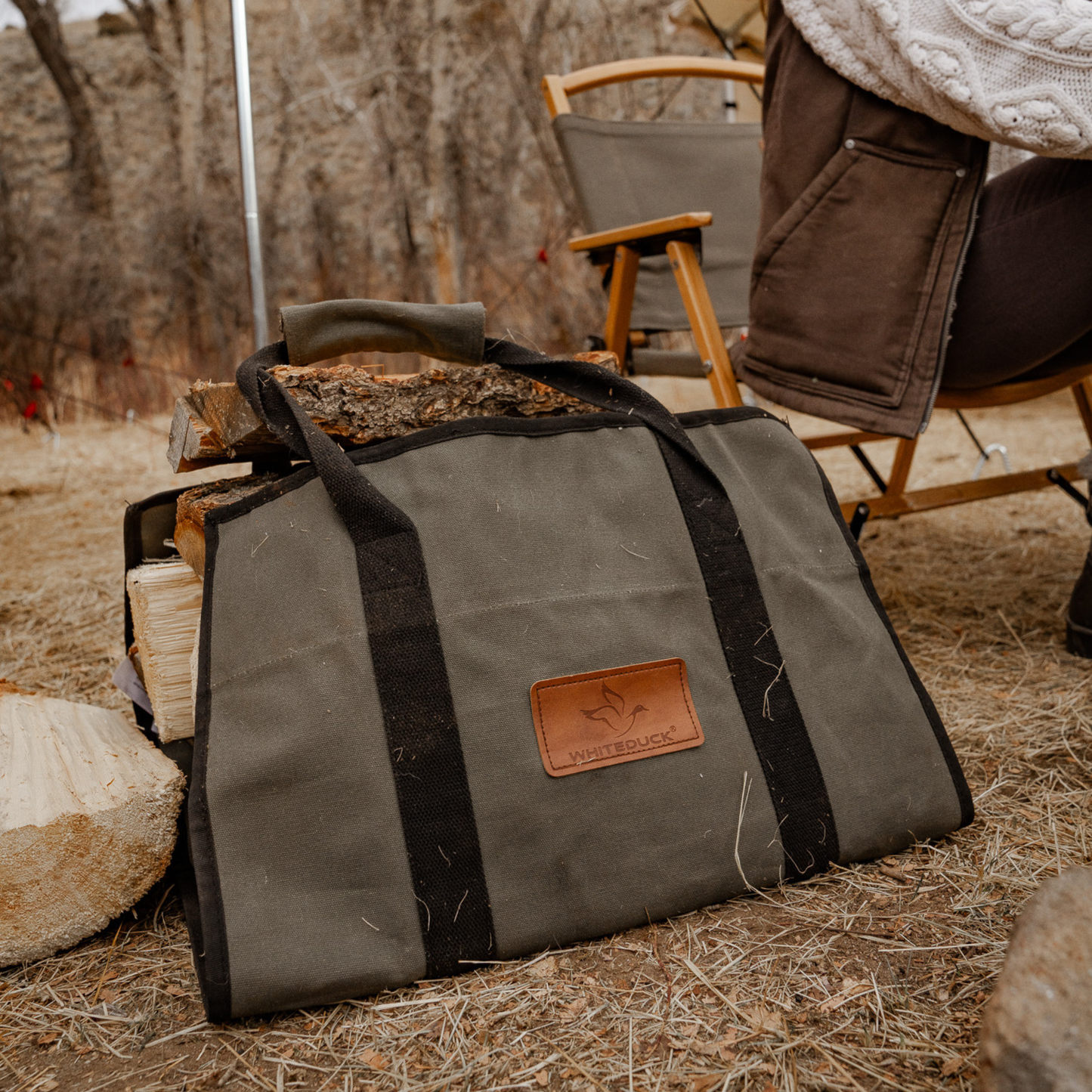 WDO Rectangle Canvas Firewood Log Carriers