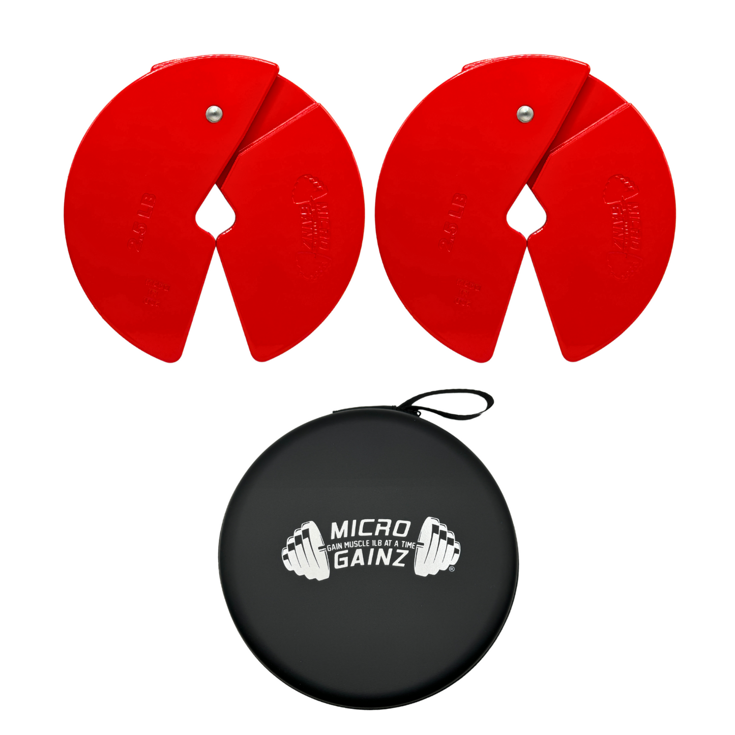 Micro Gainz Red 2.5LB Dumbbell Fractional Weight Plates