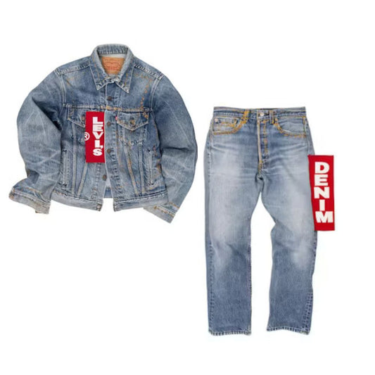 Denim Tears x Cactus Plant Flea Market x Levi's ComplexCon Denim Jeans and Jacket (Full Set)