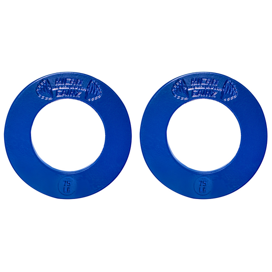 Micro Gainz Olympic Size Fractional Weight Plates Pair of Blue .75LB Plates