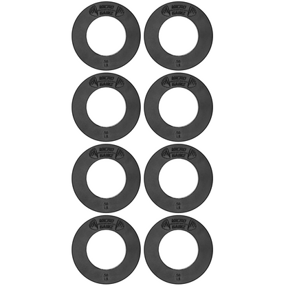 Micro Gainz Olympic Size Fractional Weight Plates Set of 8-.50lb Plates w/ Bag