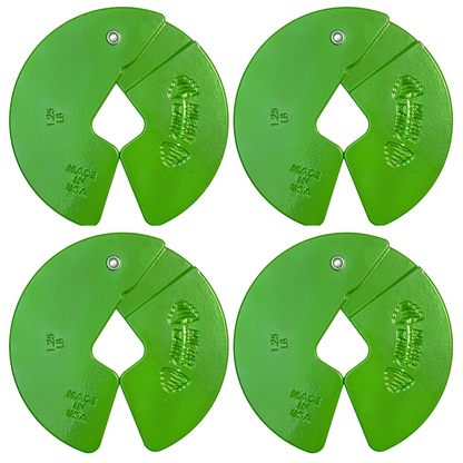 Micro Gainz Green 1.25LB Dumbbell Fractional Weight Plates