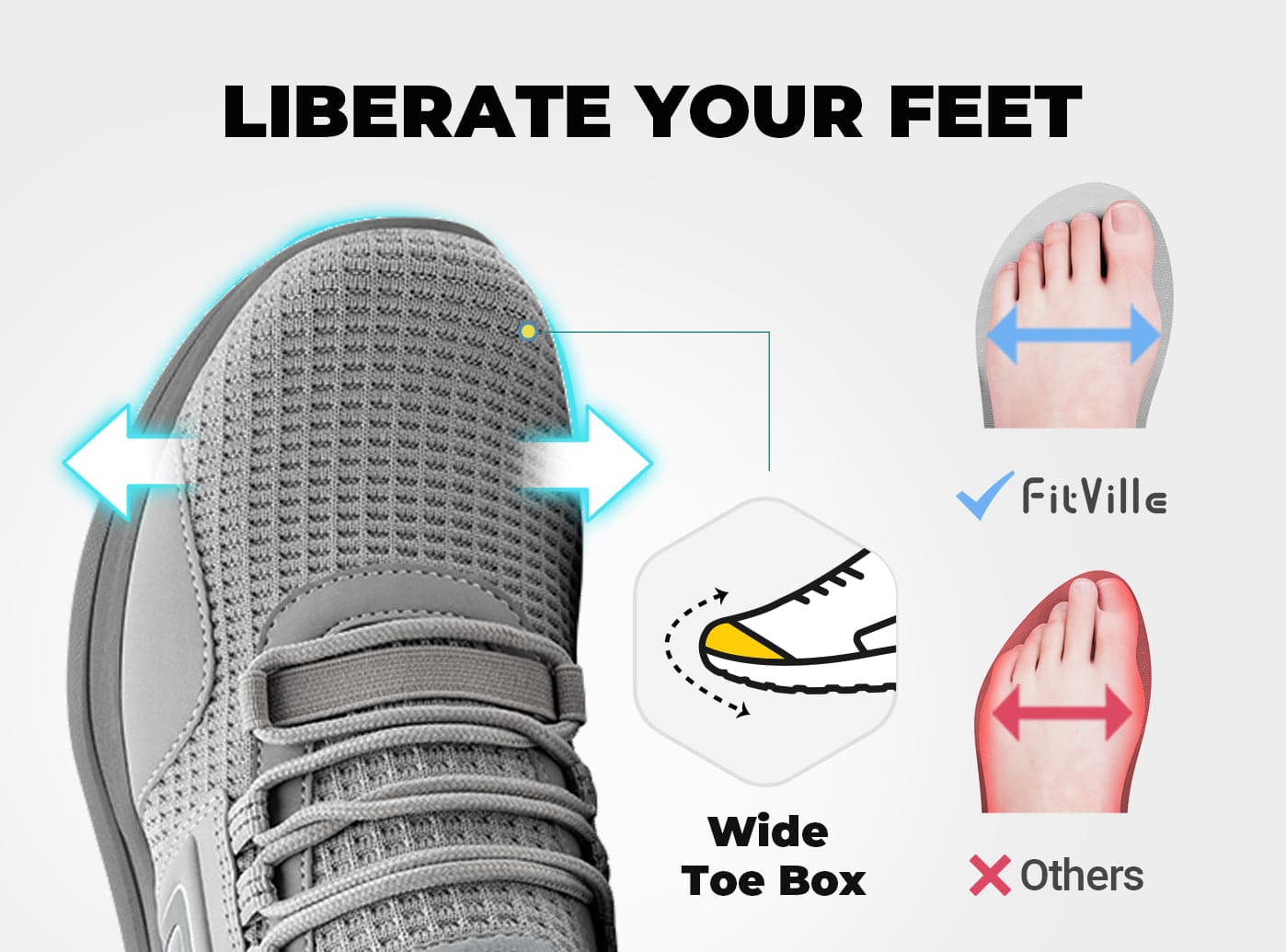 FitVille Men's Fresh Core Running Shoes V1 - 18