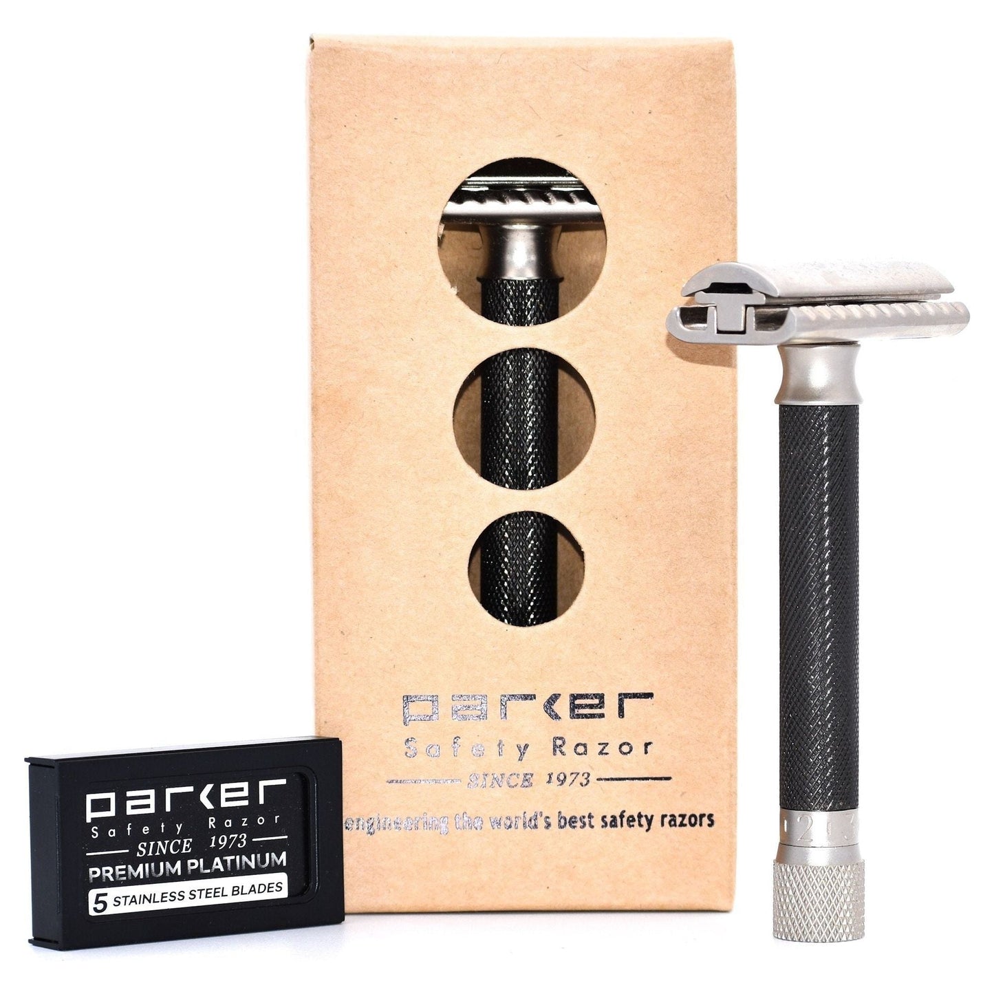 Parker Variant Adjustable Safety Razor, Graphite