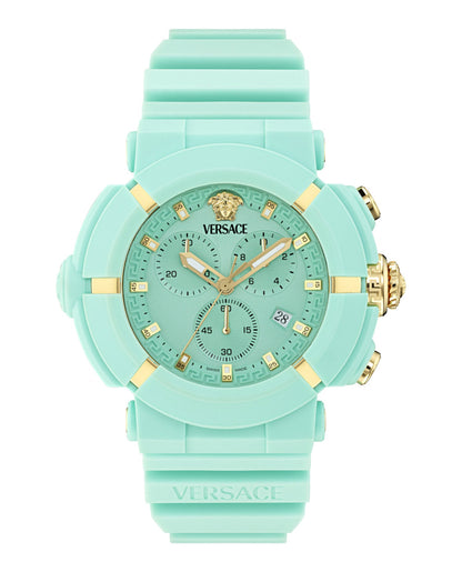 Versace Real Active Chrono Silicone Watch