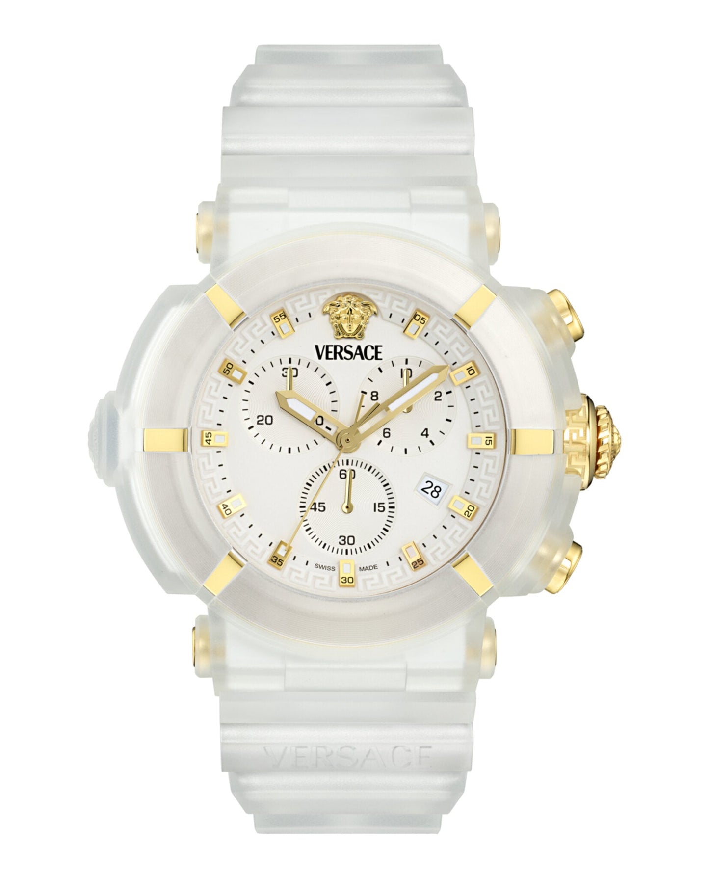 Versace  Real Active Chrono Silicone Watch