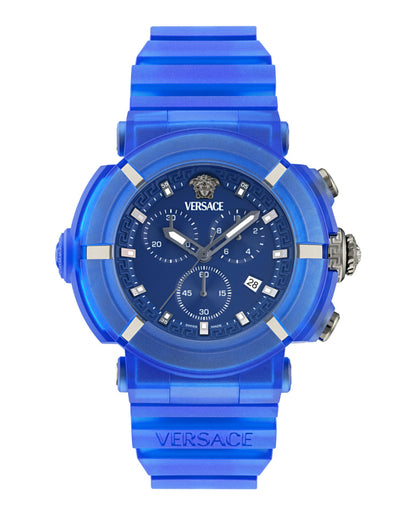 Versace  Real Active Chrono Silicone Watch