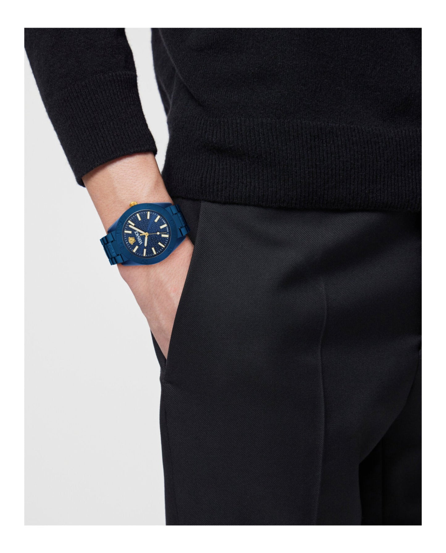 Versace V-Dome Aluminum Bracelet Watch