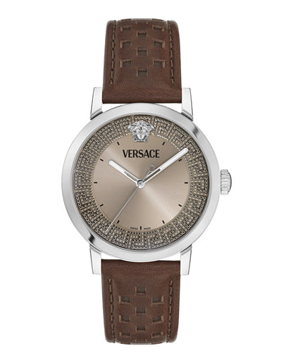 Versace  Albireo Leather Watch