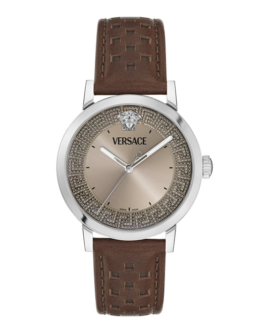 Versace  Albireo Leather Watch