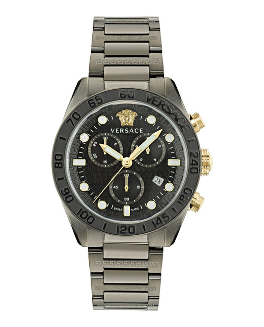 Versace Greca Dome Chrono Bracelet Watch