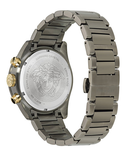 Versace Greca Dome Chrono Bracelet Watch
