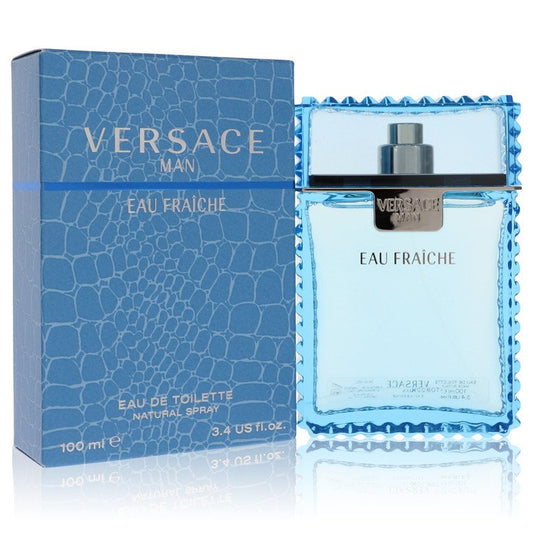 Versace Man by Versace Eau Fraiche Eau De Toilette Spray 3.4 oz for Men - Mann
