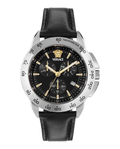Versace V-Sport Chrono Leather Watch