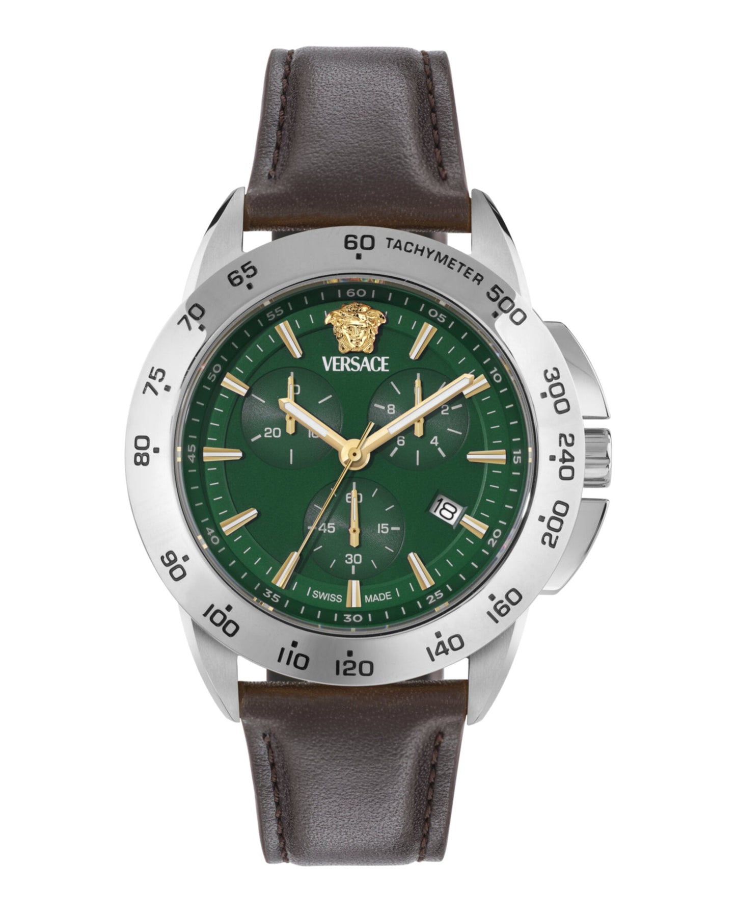 Versace V-Sport Chrono Leather Watch
