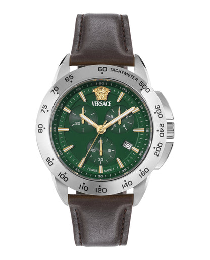 Versace V-Sport Chrono Leather Watch