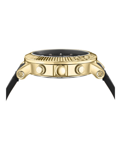 Versace V-Chrono Classic Leather Watch