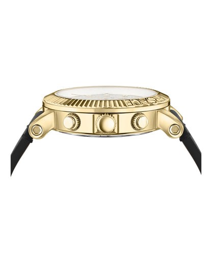 Versace V-Chrono Classic Leather Watch