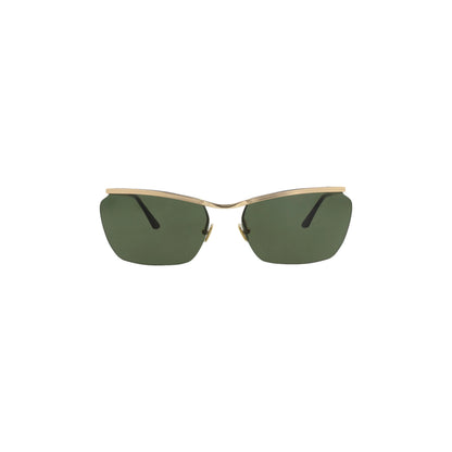 Valentino Square-Frame Metal Sunglasses 'Green/Gold'