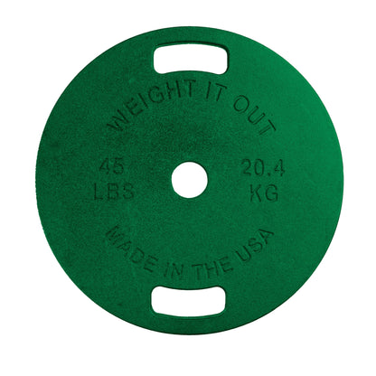 Weight It Out - 
Cast Iron Machined Weight Plate Sets - Mann