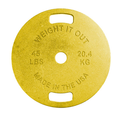Weight It Out - Cast Iron Machined Weight Plate Pairs