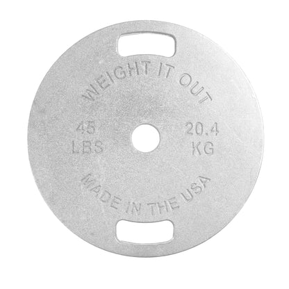 Weight It Out - 
Cast Iron Machined Weight Plate Sets - Mann