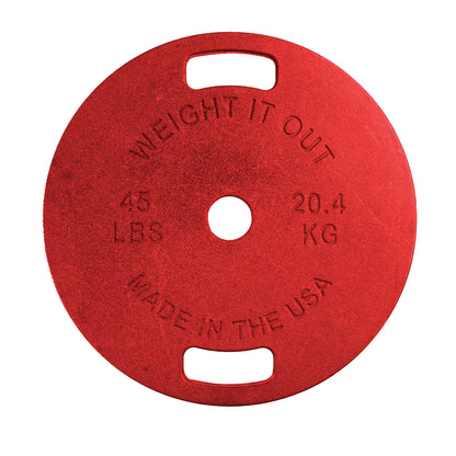 Weight It Out - 
Cast Iron Machined Weight Plate Sets - Mann
