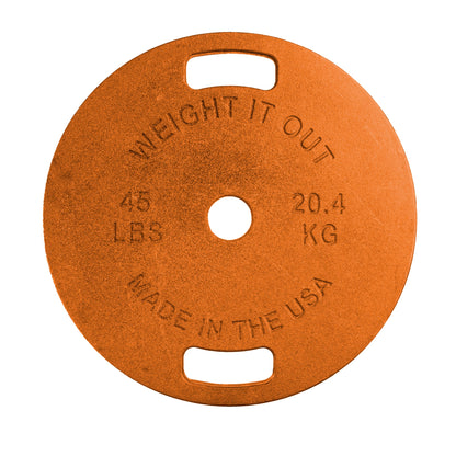 Weight It Out - 
Cast Iron Machined Weight Plate Sets - Mann