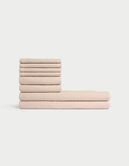 Cozy Earth Waffle Bath Towel Set