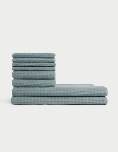 Cozy Earth Waffle Bath Towel Set